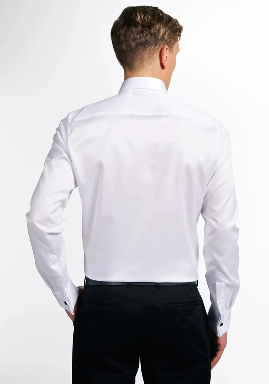 1863 by Eterna Plain Gentle Shirt, White