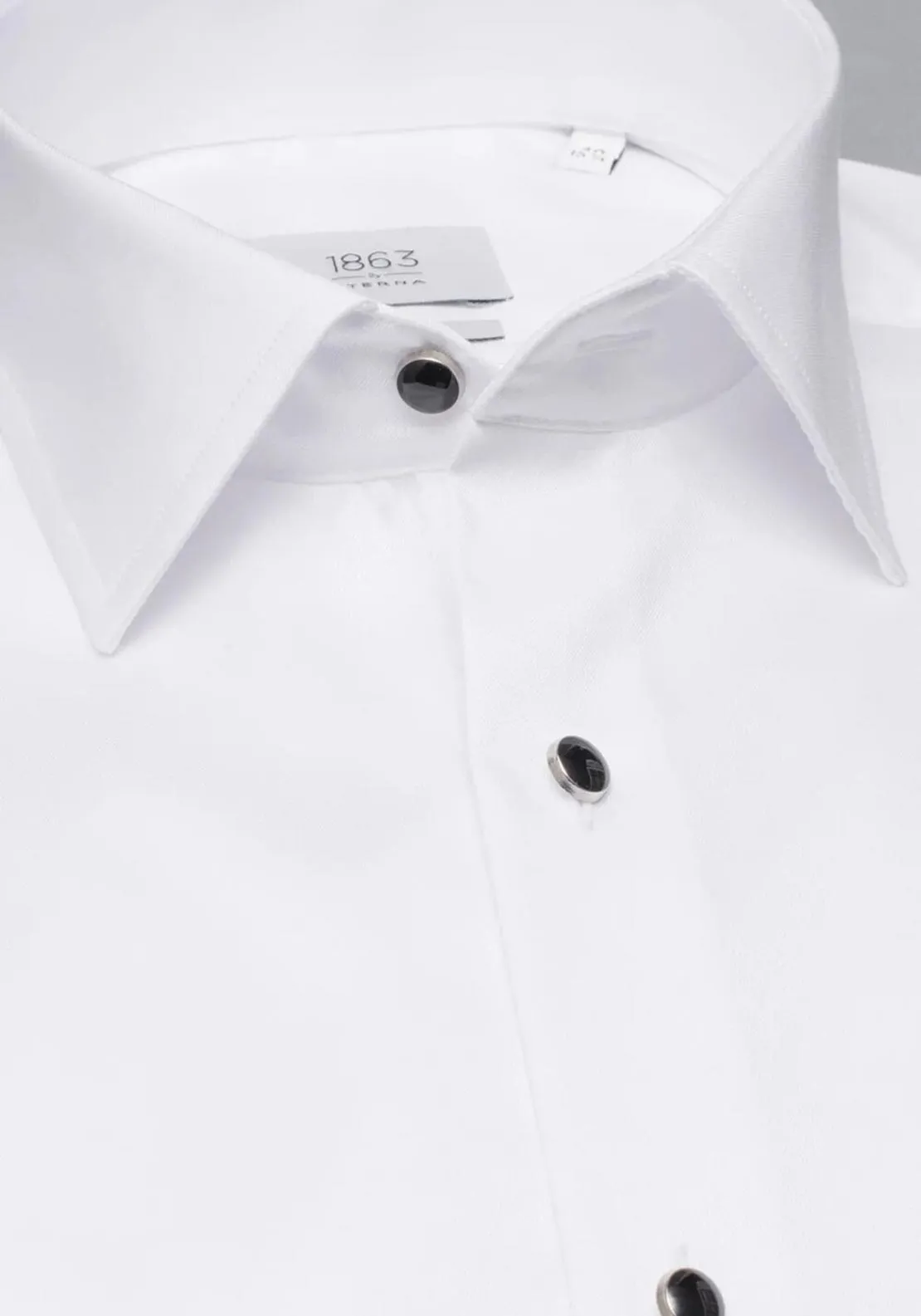 1863 by Eterna Plain Gentle Shirt, White