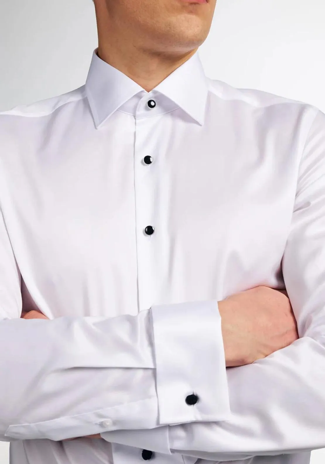 1863 by Eterna Plain Gentle Shirt, White