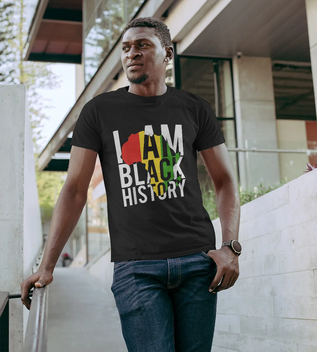 1sttheworld T-Shirt - I Am Black History T-Shirt Black A35