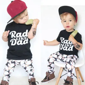 2 Piece Rad Like Dad Toddler Boys T-shirt and Pants Set