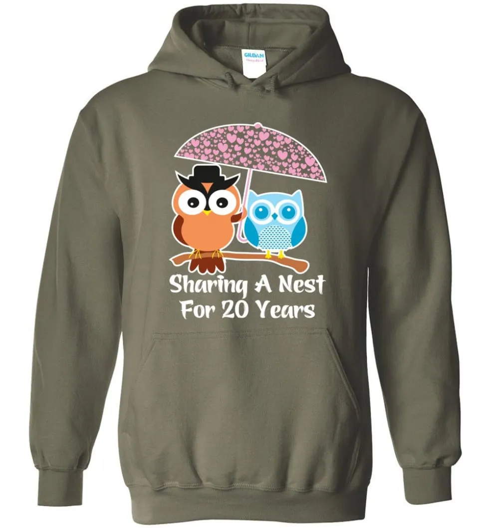 20 Years Wedding Anniversary Gifts Valentine's Day Hoodie