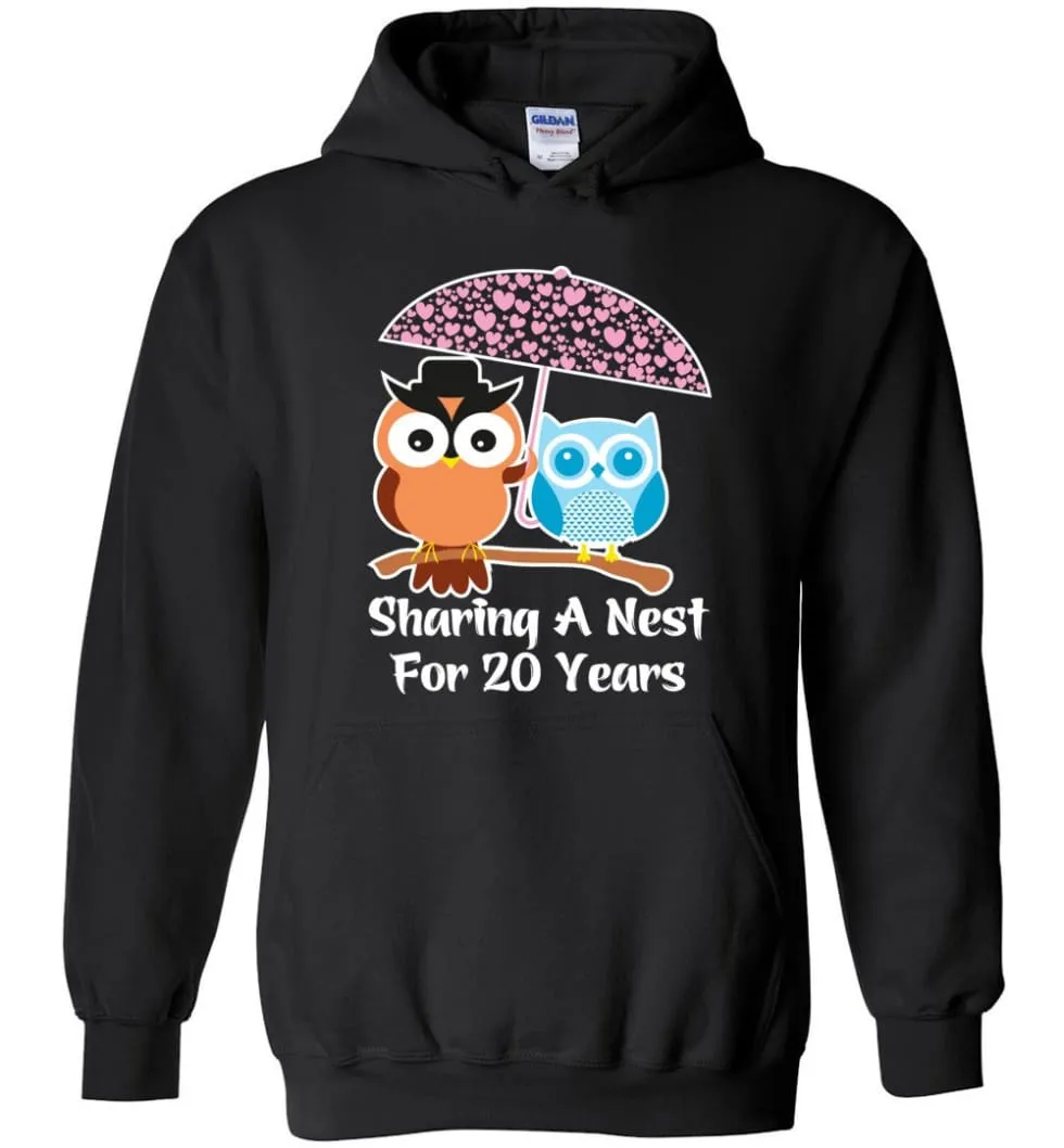 20 Years Wedding Anniversary Gifts Valentine's Day Hoodie