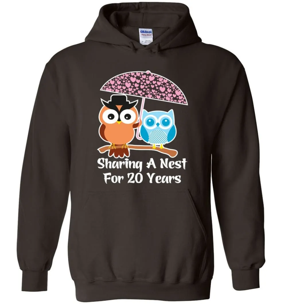 20 Years Wedding Anniversary Gifts Valentine's Day Hoodie