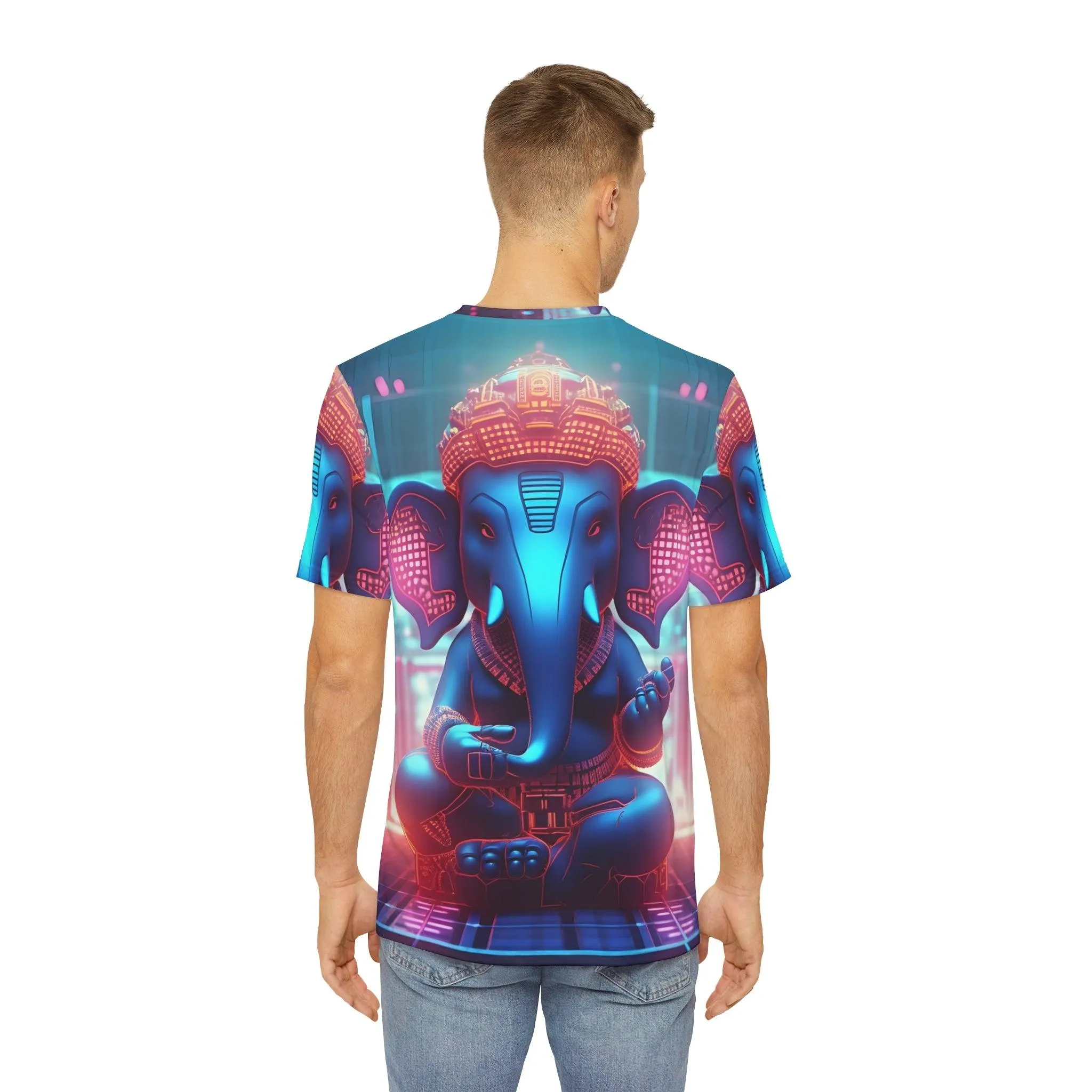 3D Ganesh Remover Of Obstacles Full Sublimation Shirt - Embrace the Power and Style Colorful Symmetrical Sublimation- All Over Print (AOP) - Street or Festival Wear