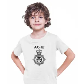 AC-12 Kids Printed BBC TV Series 6 T-Shirt Inspired By Police Logo Line of Duty T-shirt for Kids