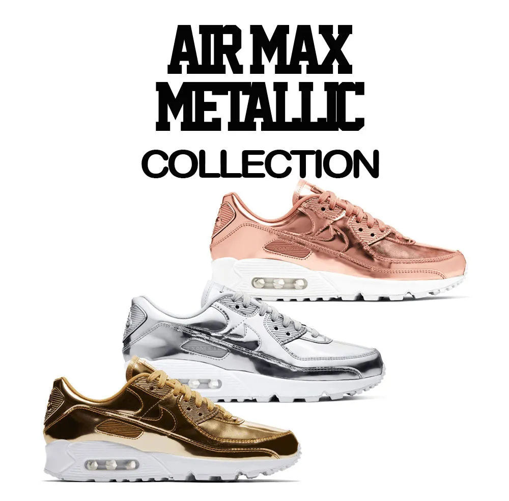 Air Max 90 Rose Gold Shirt - Living Life - White