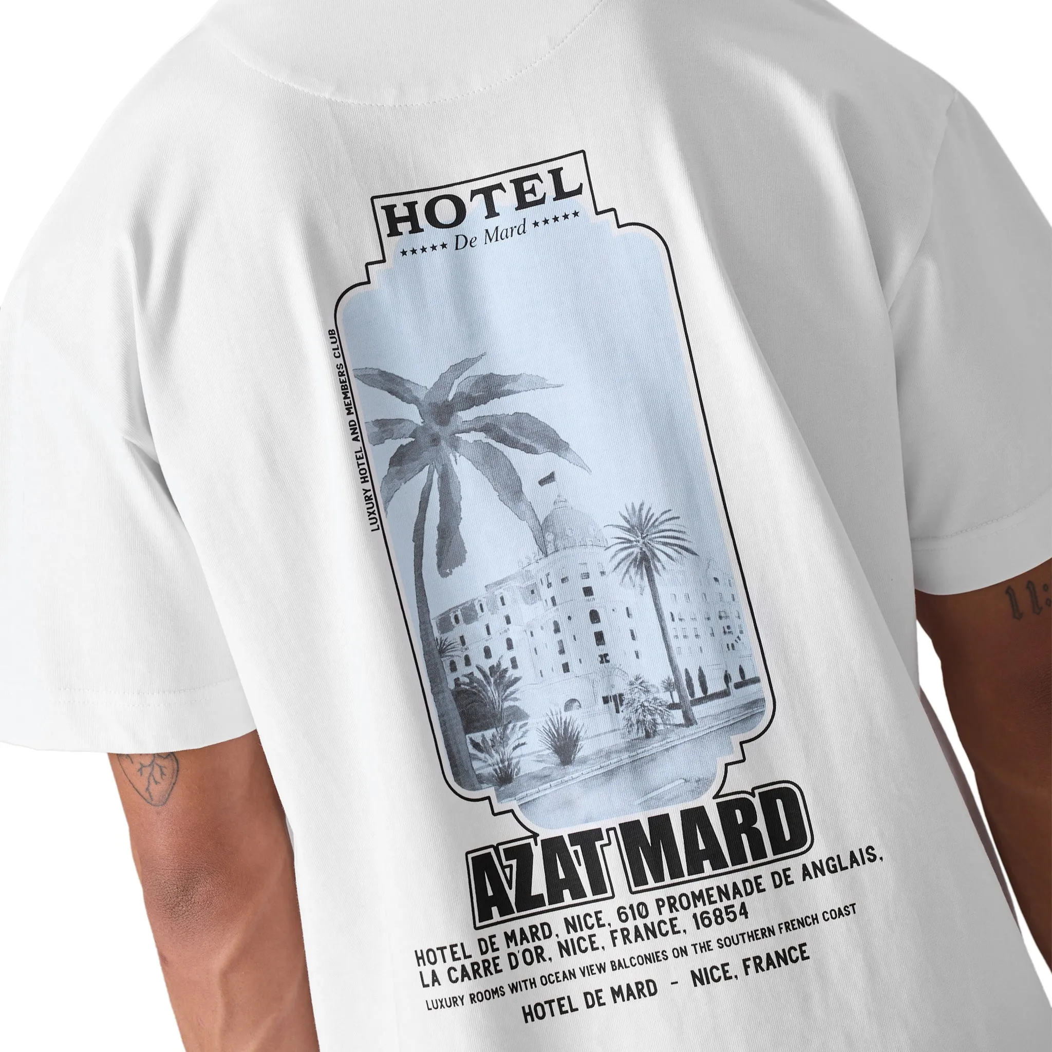 Azat Mard Hotel De Mard T Shirt White