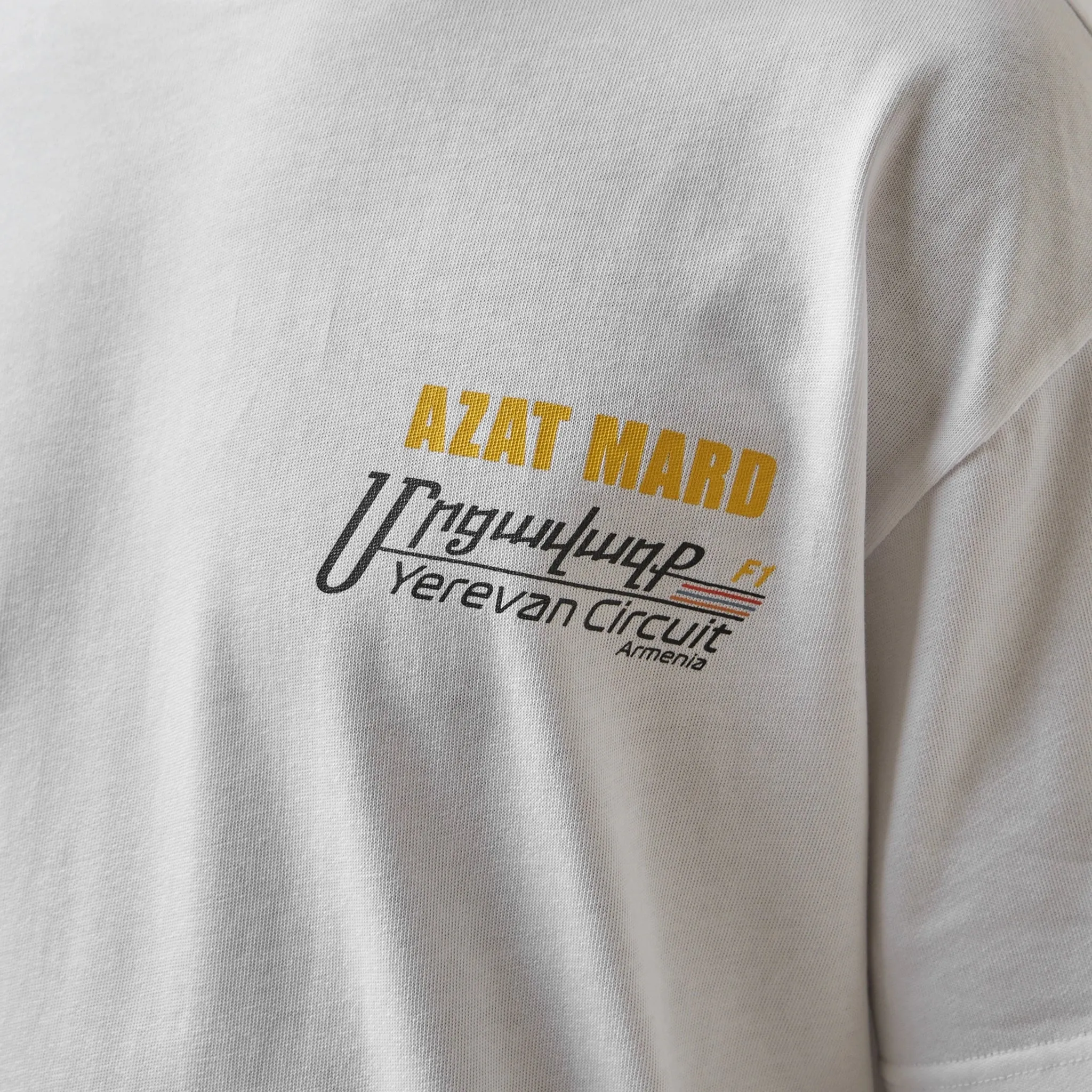 Azat Mard Yerevan Racing T Shirt White