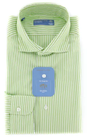 Barba Napoli Green Shirt - Extra Slim - 15.75 US / 40 EU