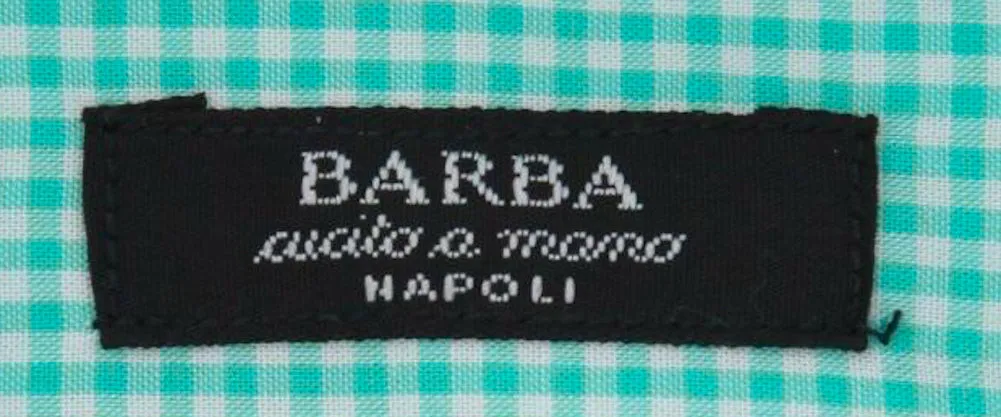 Barba Napoli Green Shirt - Extra Slim - 16.5 US / 42 EU