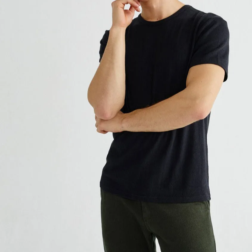 Basic Black Hemp   Organic Cotton T-Shirt