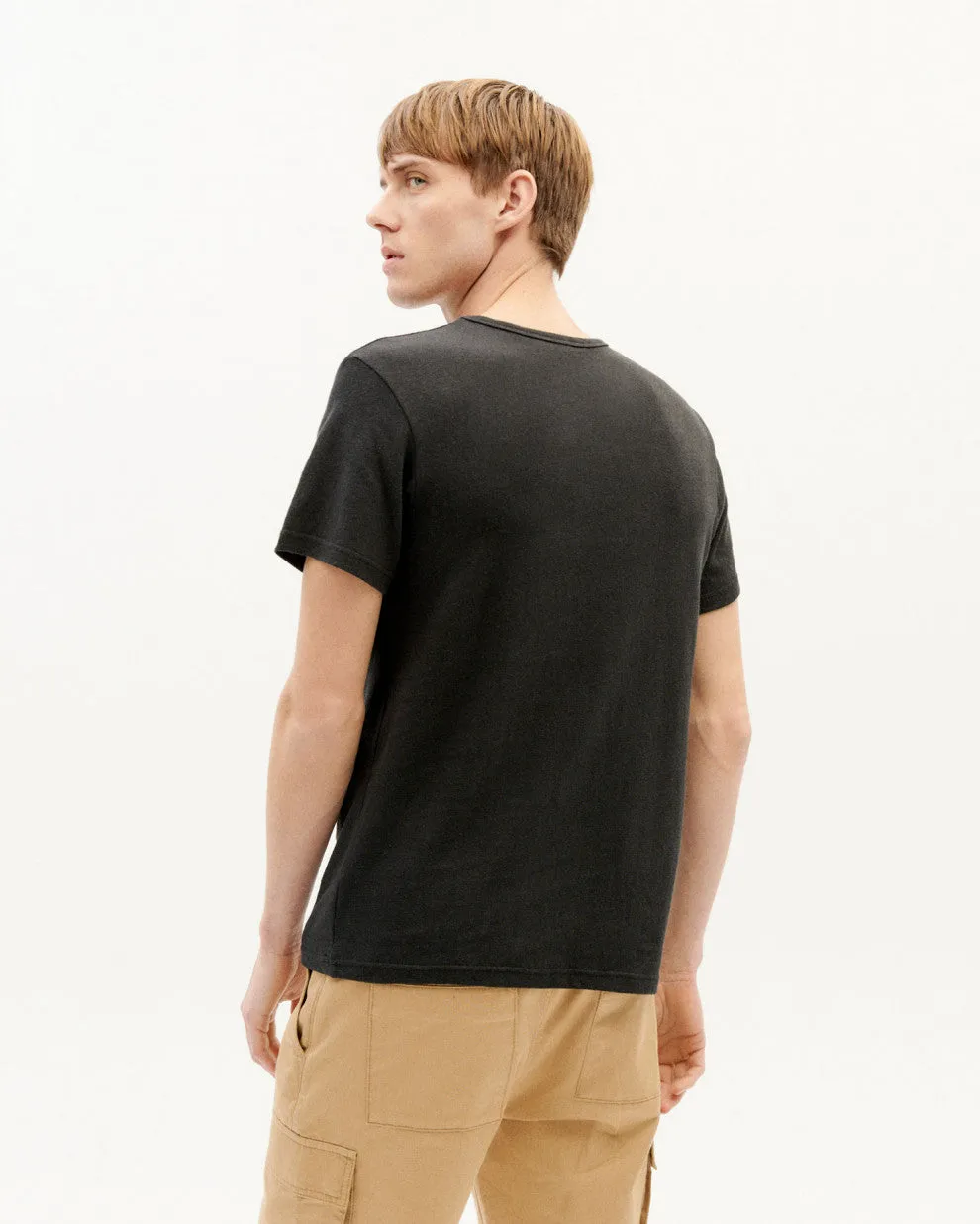 Basic Black Hemp   Organic Cotton T-Shirt