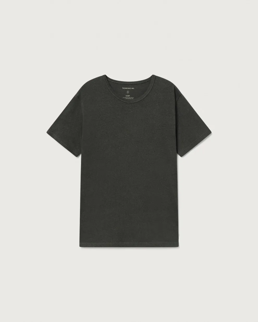 Basic Dark Green Hemp   Organic Cotton T-Shirt