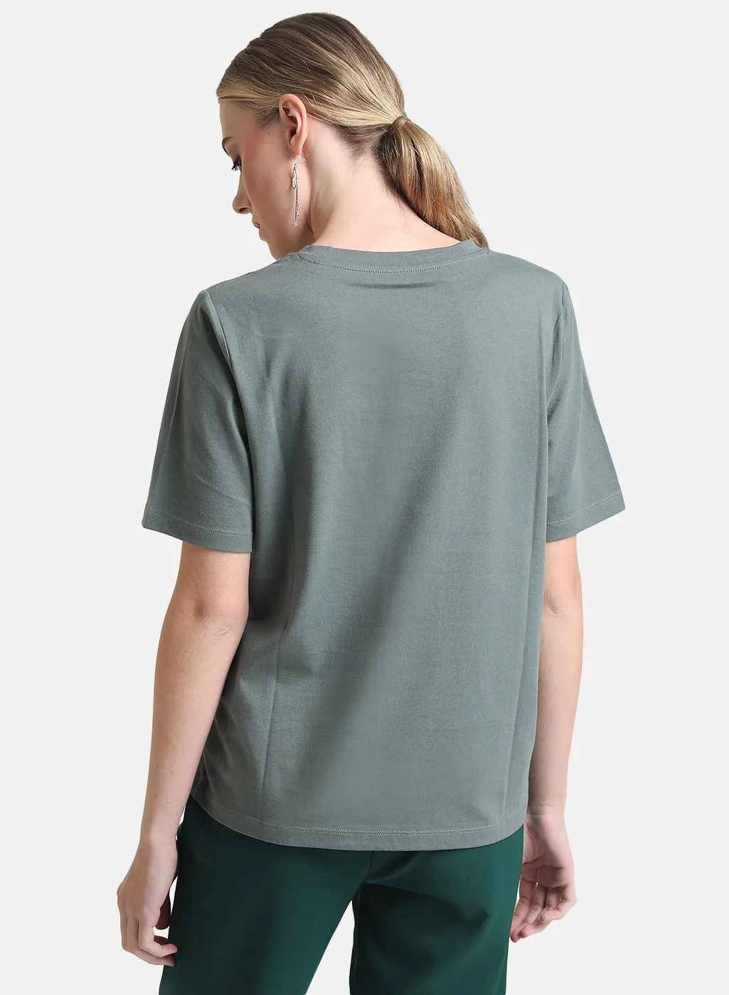 Basic Round Neck Half Sleeves T-Shirt