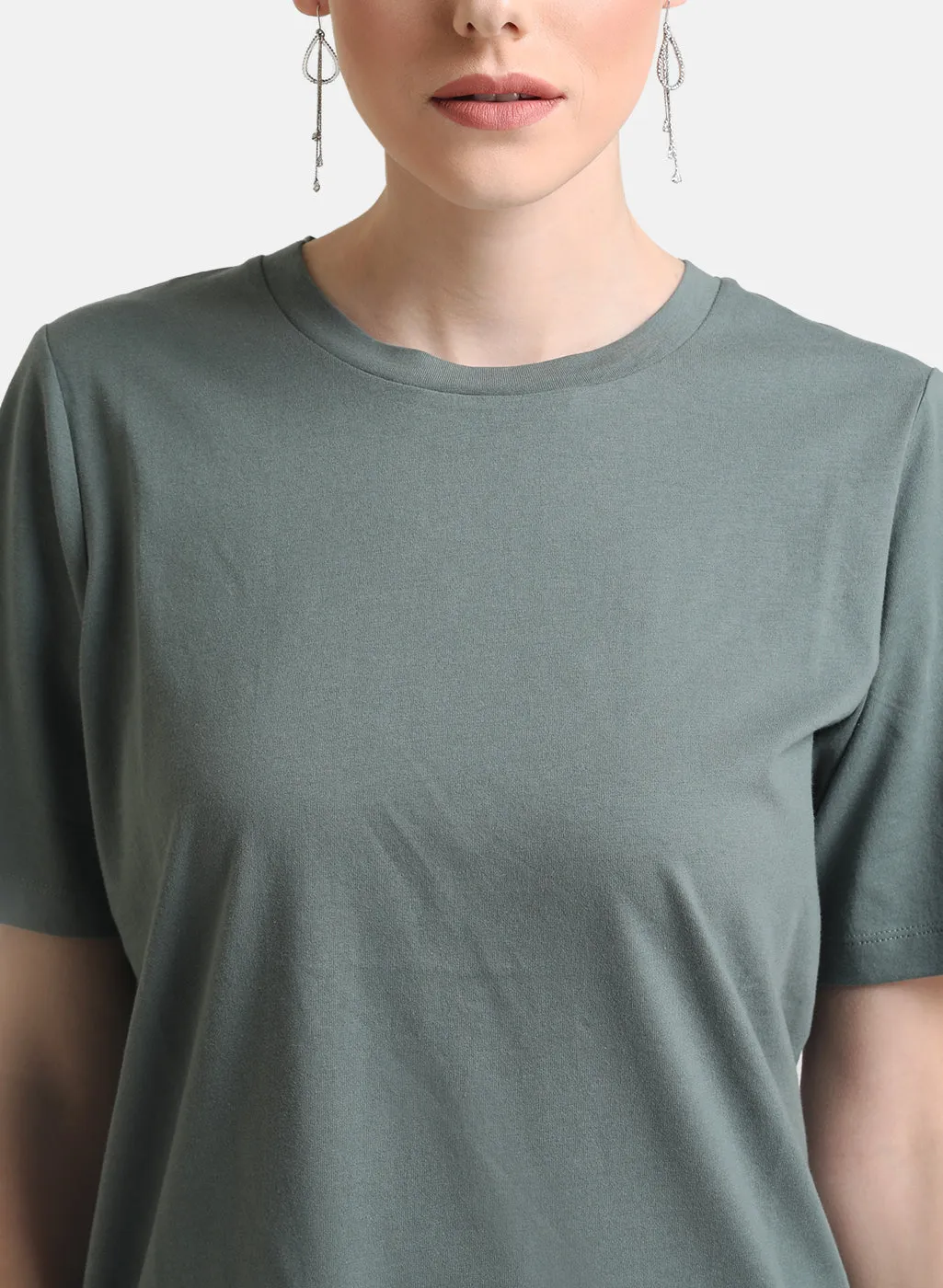 Basic Round Neck Half Sleeves T-Shirt