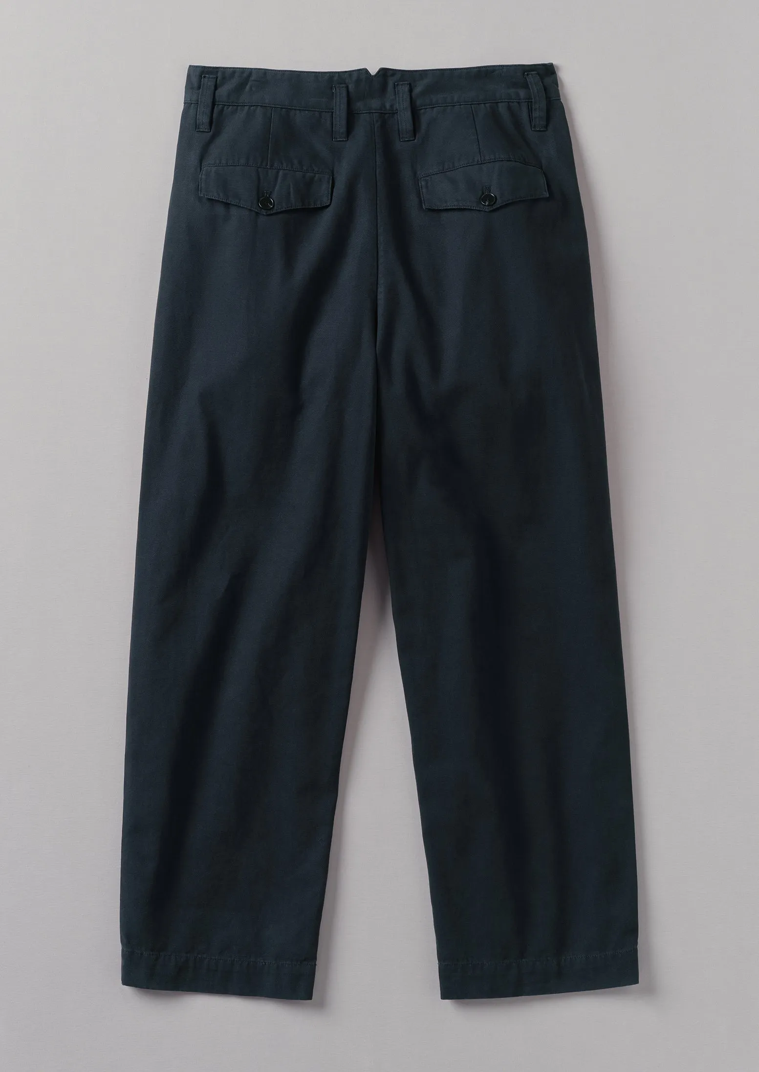 Bill Cotton Wide Leg Pants | Dark Navy