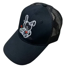 Black Keys Men Lucky Charm Trucker Hat (Black White)