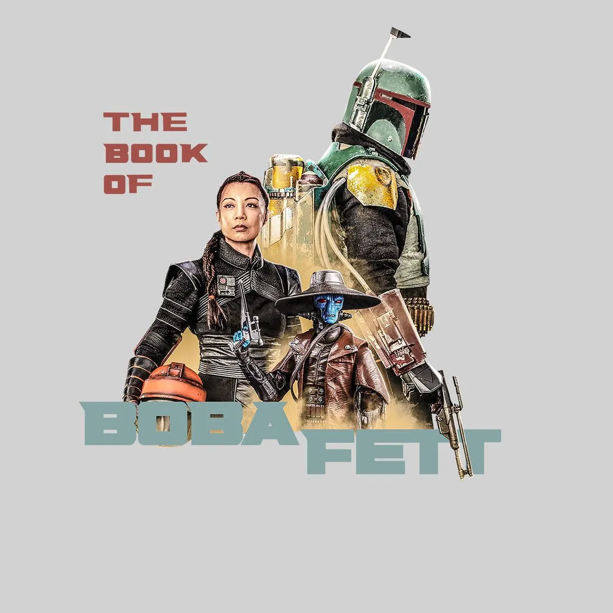 Boba Fett New Disney TV Star Wars Saga Tee Bounty Hunter Typographygraphy T-shirt for Kids