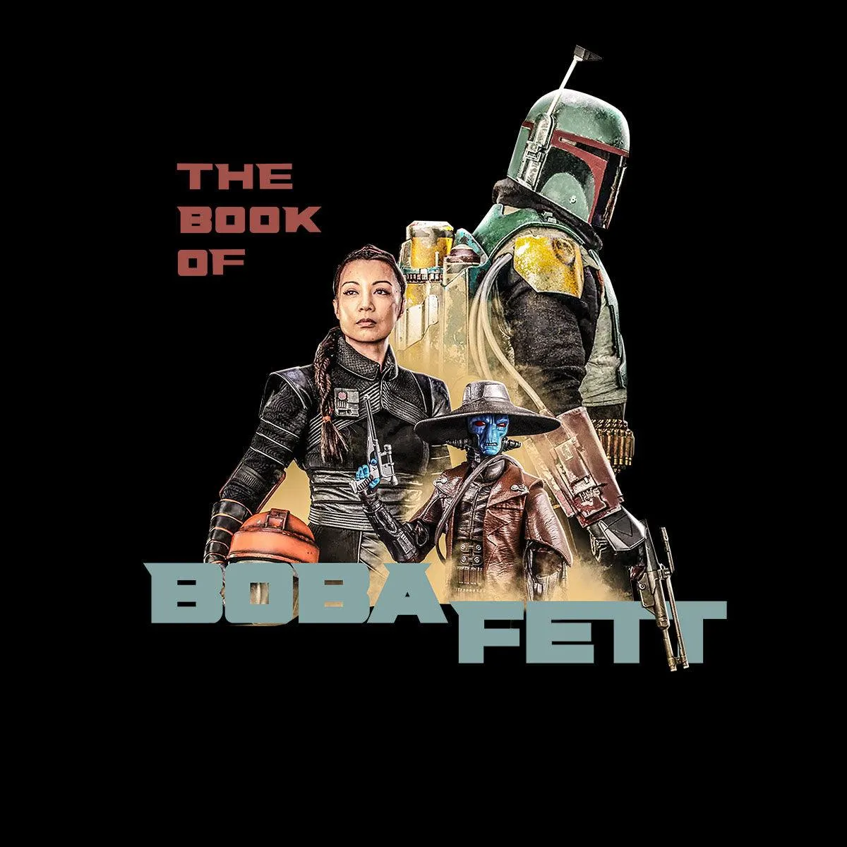 Boba Fett New Disney TV Star Wars Saga Tee Bounty Hunter Typographygraphy T-shirt for Kids