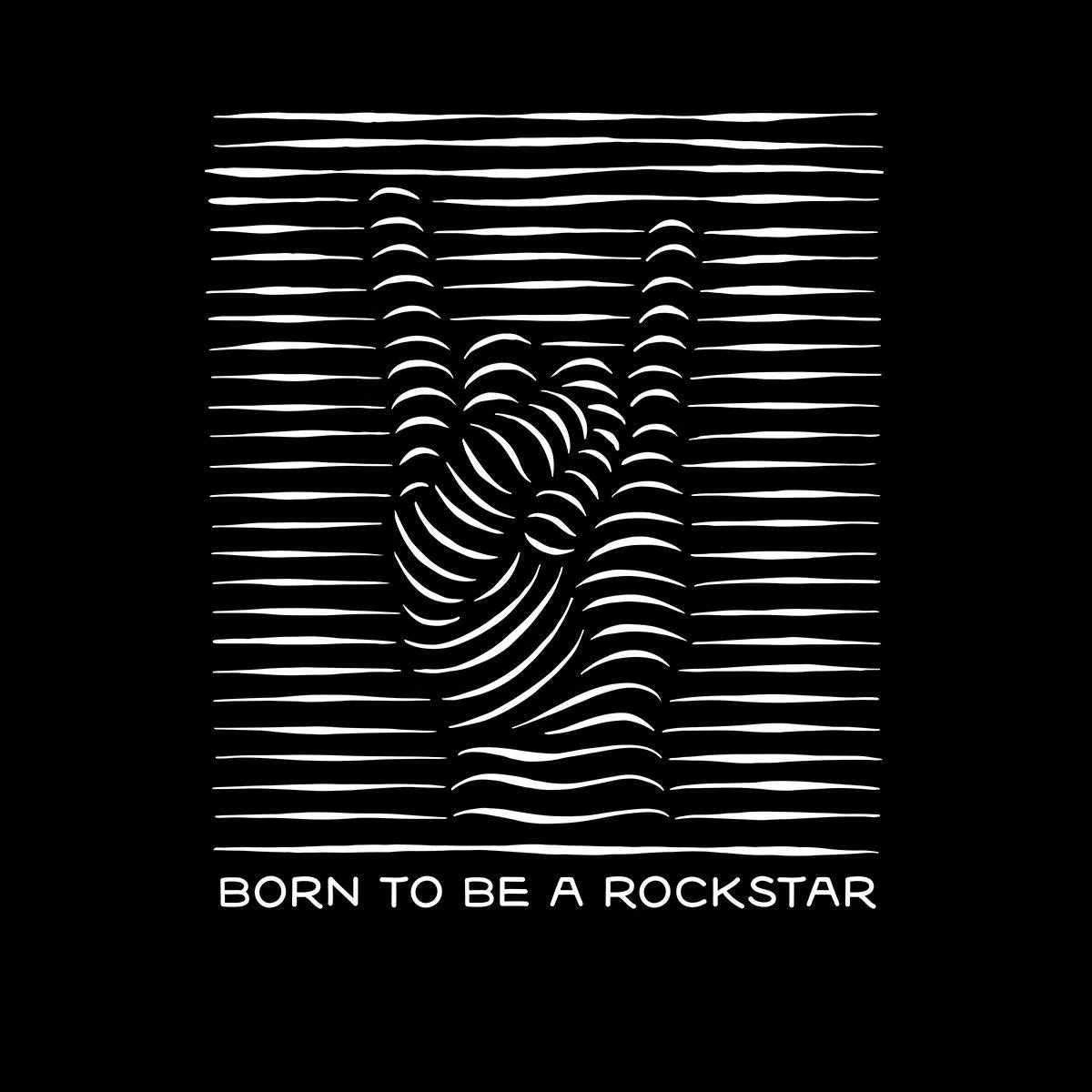 Born to be a rockstar Abstract Typographygraphy T-shirt for Kids