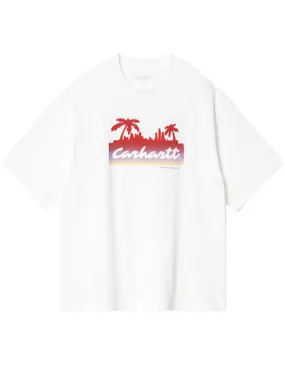 Carhartt WIP Womens S/S Palm Script T-Shirt White