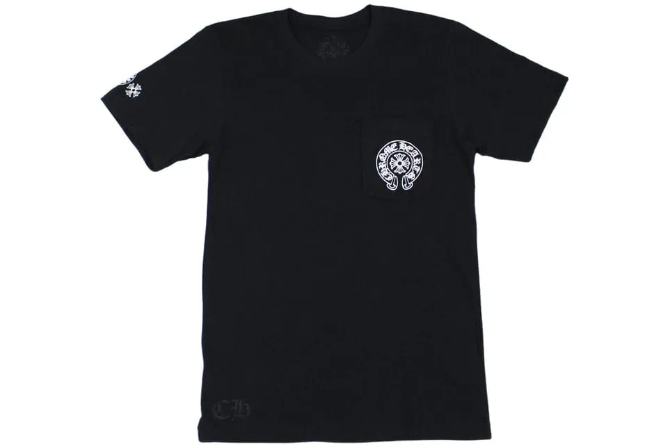 CHROME HEARTS MULTI COLOR HORSE SHOE T-SHIRT BLACK