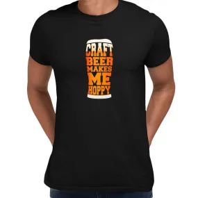 Craft Beer Pub Crew Neck Funny Adult Novelty Gift Typographygraphy Unisex T-shirt