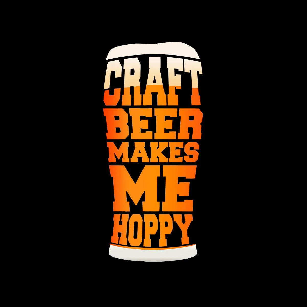 Craft Beer Pub Crew Neck Funny Adult Novelty Gift Typographygraphy Unisex T-shirt