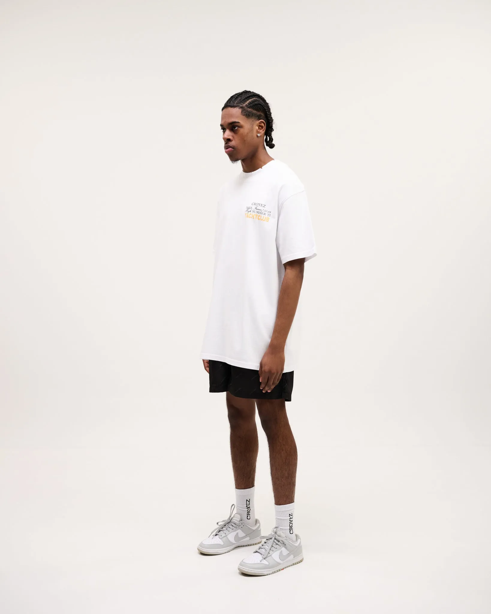 CROYEZ FONT T-SHIRT - WHITE/YELLOW