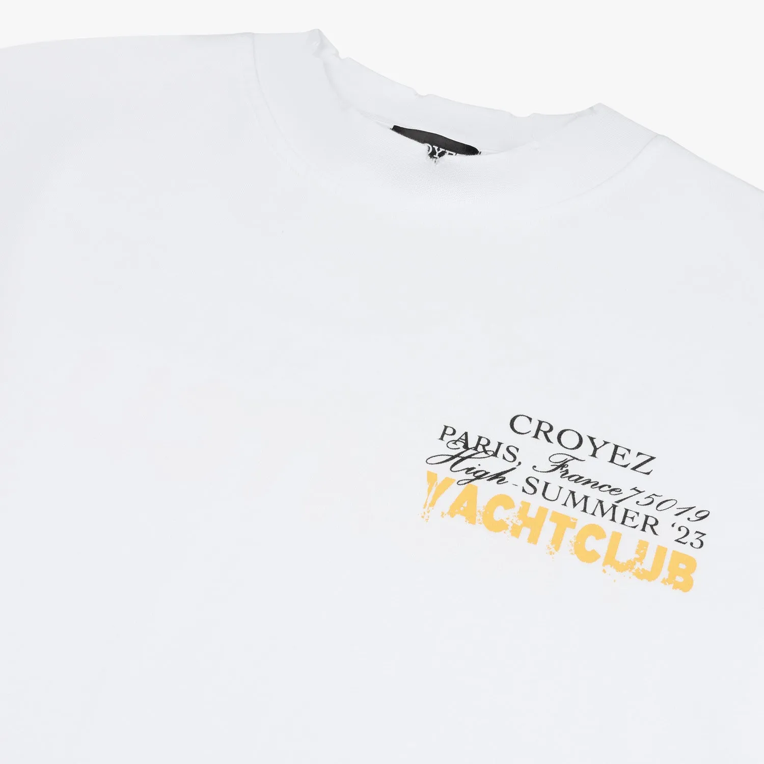 CROYEZ FONT T-SHIRT - WHITE/YELLOW