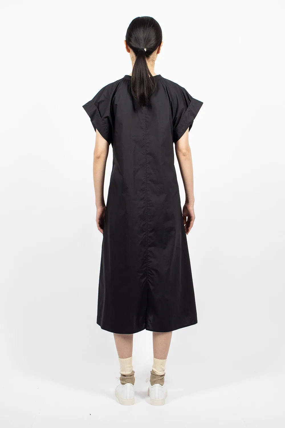 Ducie Long Dress Woven Black