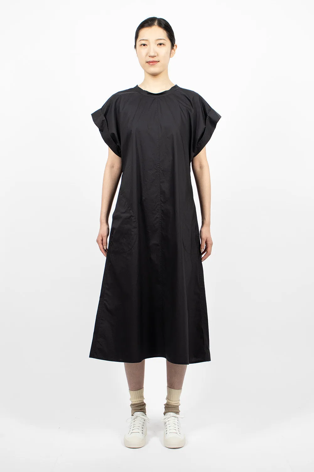 Ducie Long Dress Woven Black