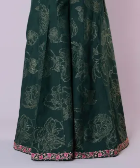 Embroidered Jacquard Sharara