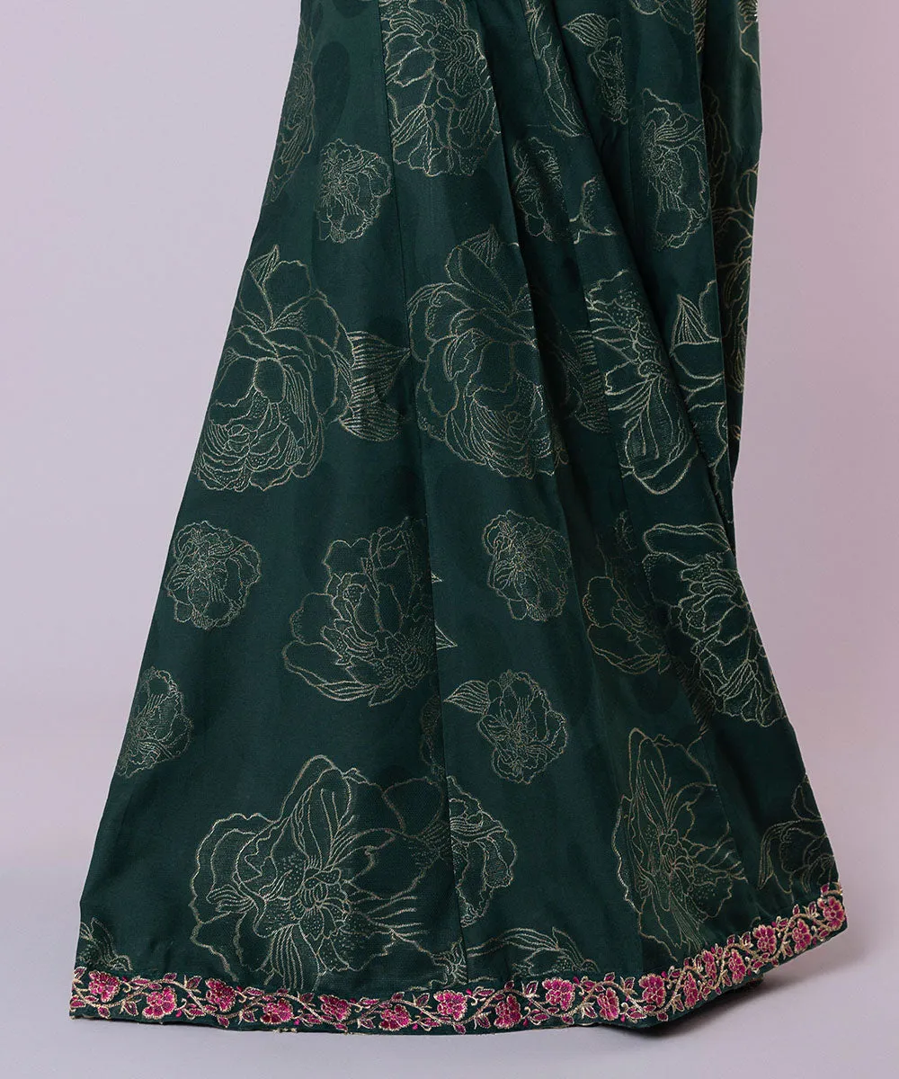 Embroidered Jacquard Sharara