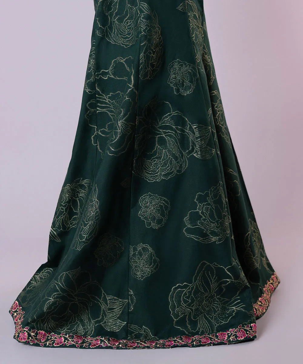 Embroidered Jacquard Sharara