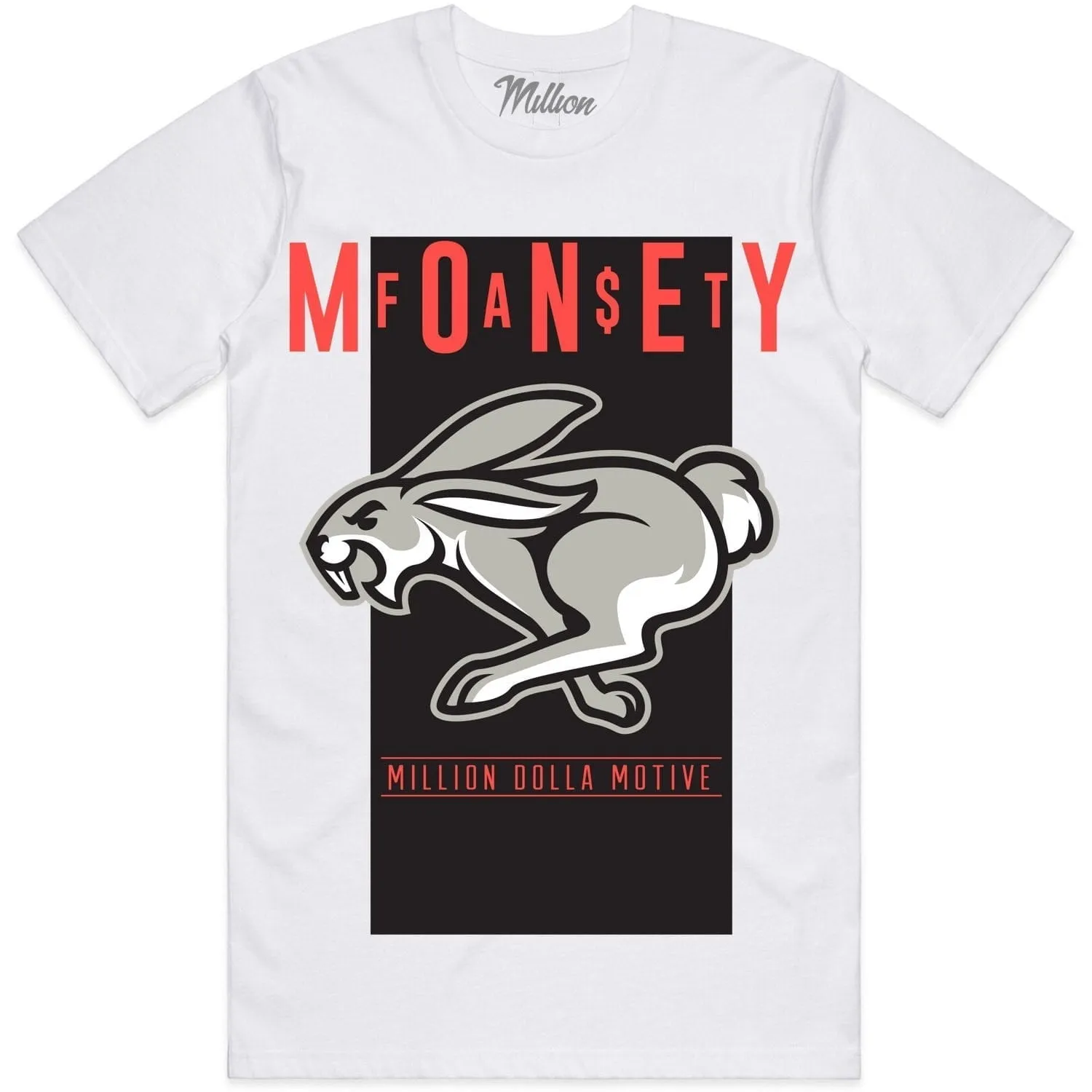 FAST MONEY : White Sneaker Tees Shirt