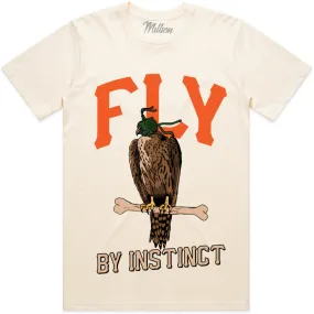 FLY BY INSTINCT : Cream Sneaker Tees Shirt