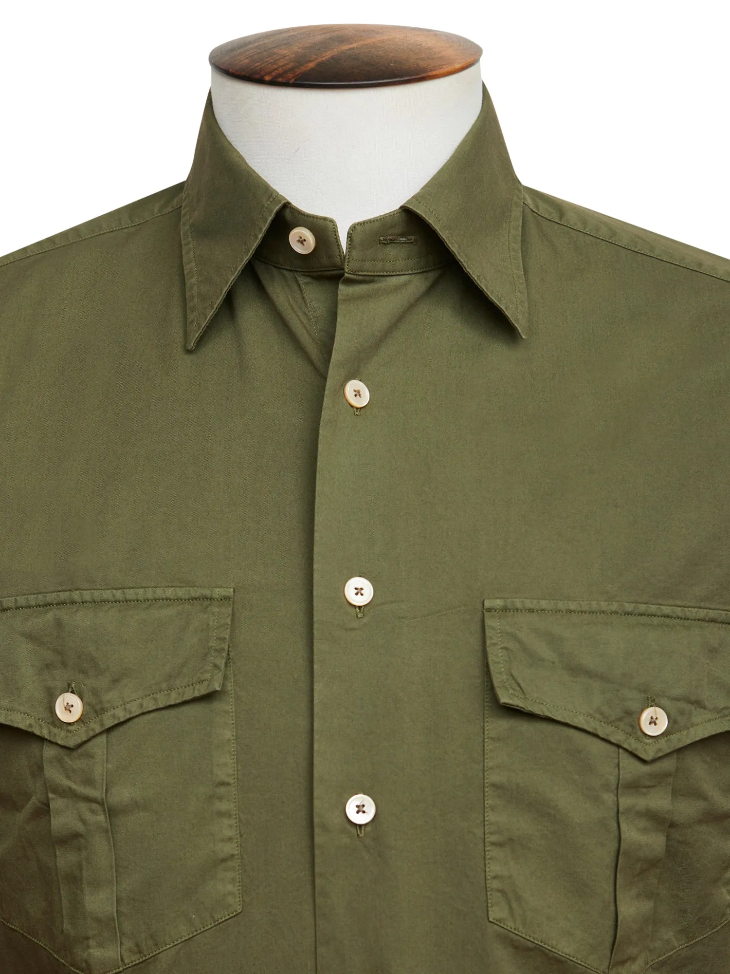 Forest Green Military Shirt