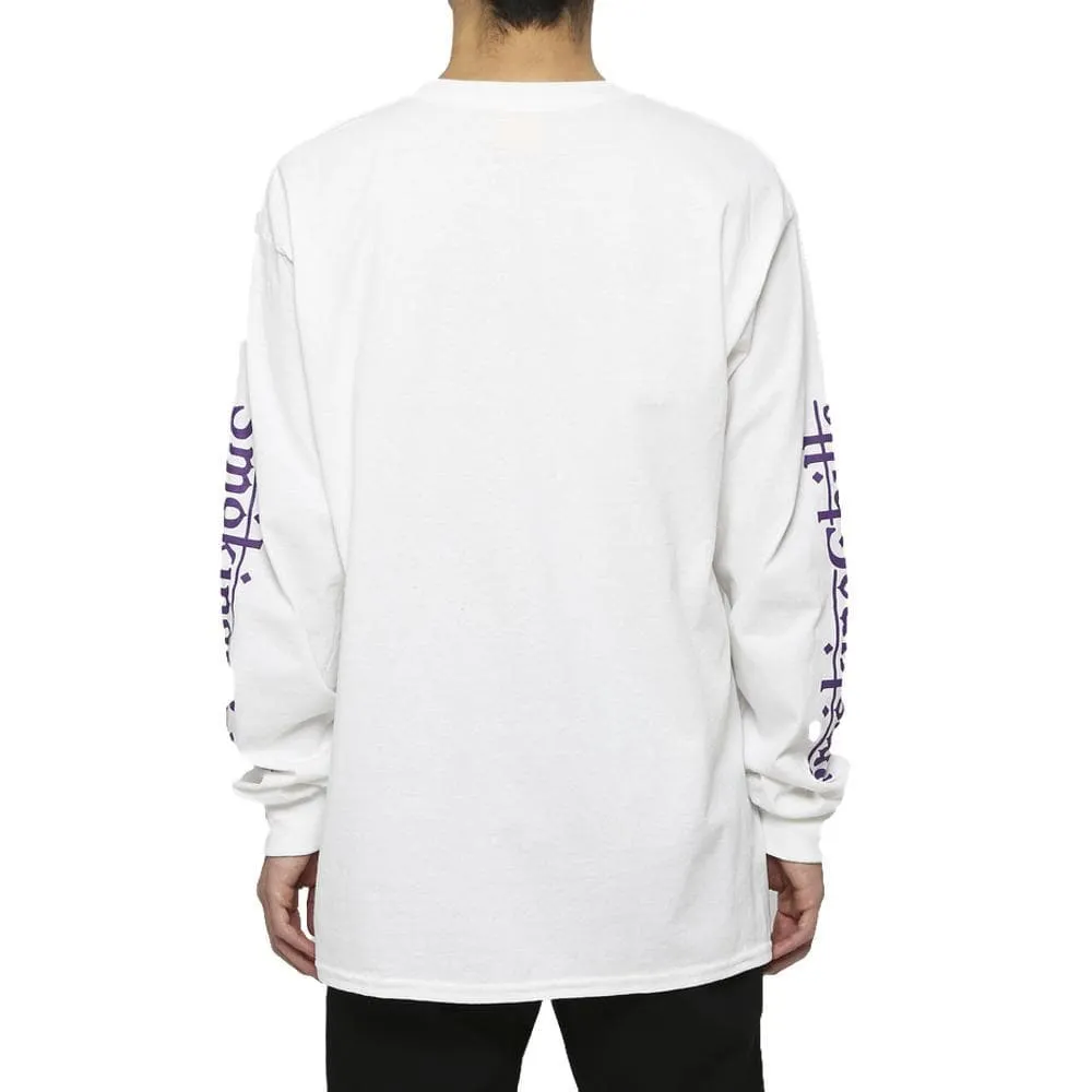 FUCKING RABBIT SMOKING CHILLUM L/S TEE -WHITE