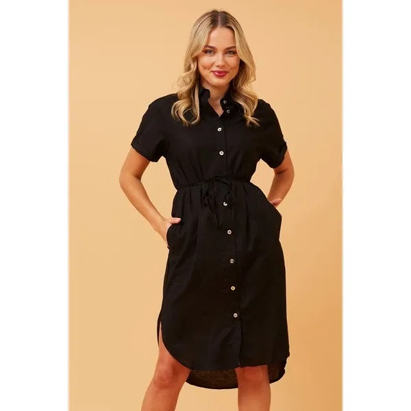 GERALDINE LINEN SHIRT DRESS