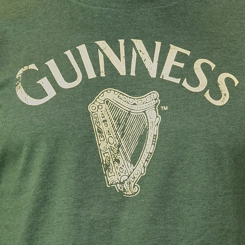 Guinness Green Distressed Harp T-Shirt