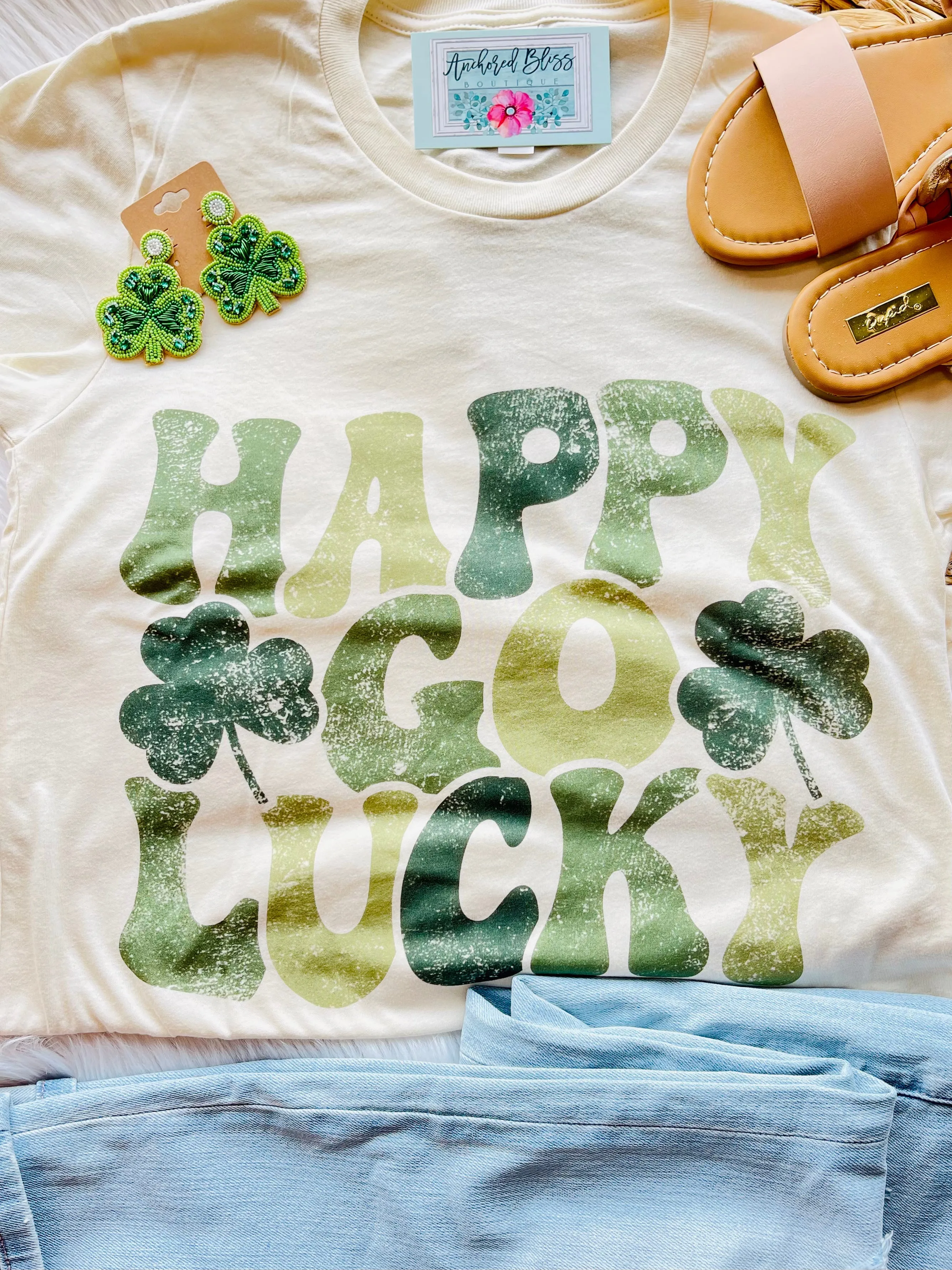 Happy Go Lucky Graphic Tee