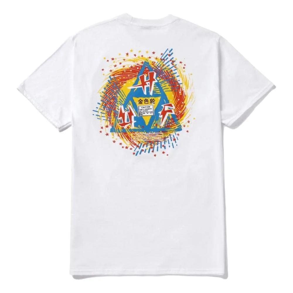 HUF FLASHING WHEEL TT S/S TEE-WHITE