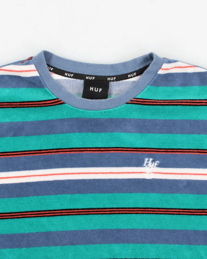 Huf Striped Long Sleeve T-Shirt - M