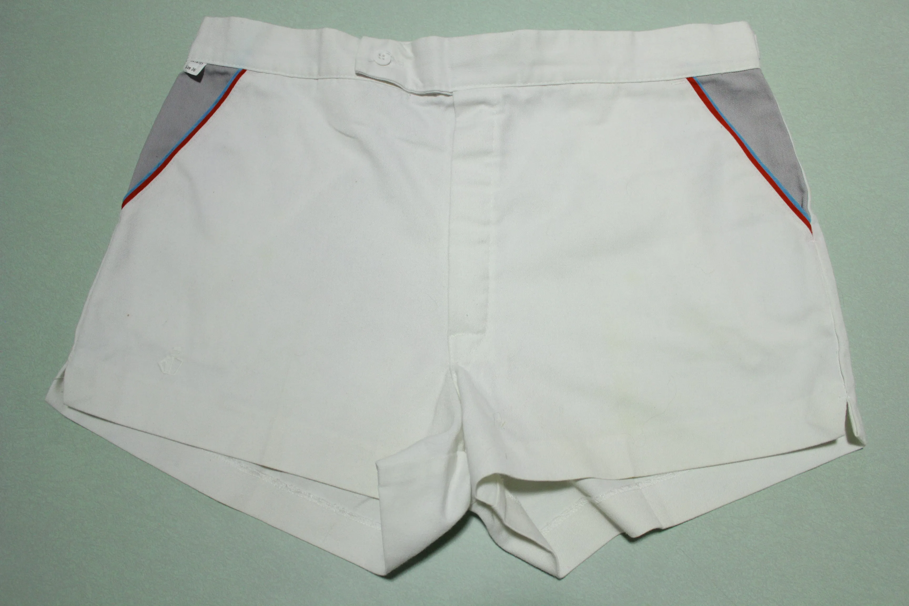 Jockey Made in USA Striped Vintage 80's Tennis Shorts