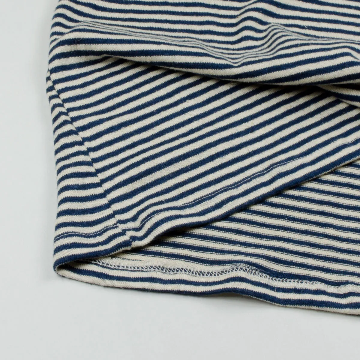 Jungmaven - Men's Yarn-Dyed Pocket Hemp T-shirt 55/45 (6 oz) - New Blue Stripe (Navy / White)