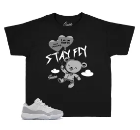 Kids Cement Grey 11 Shirt - Money Over Love - Black