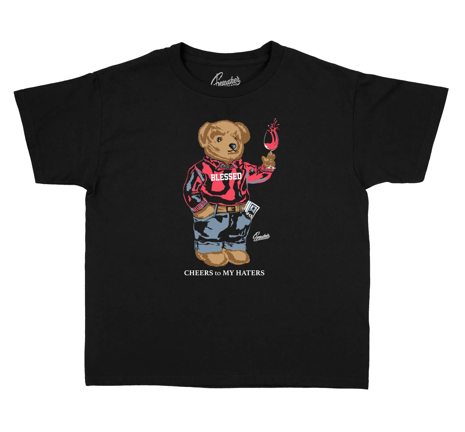 Kids Utility 12 Shirt - Cheers Bear - Black