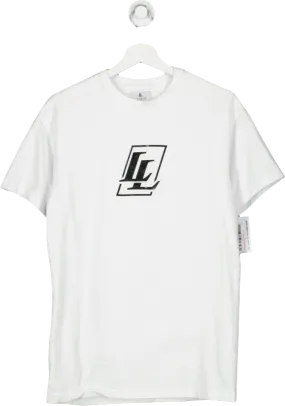 Legend London White Ll Logo T Shirt UK L